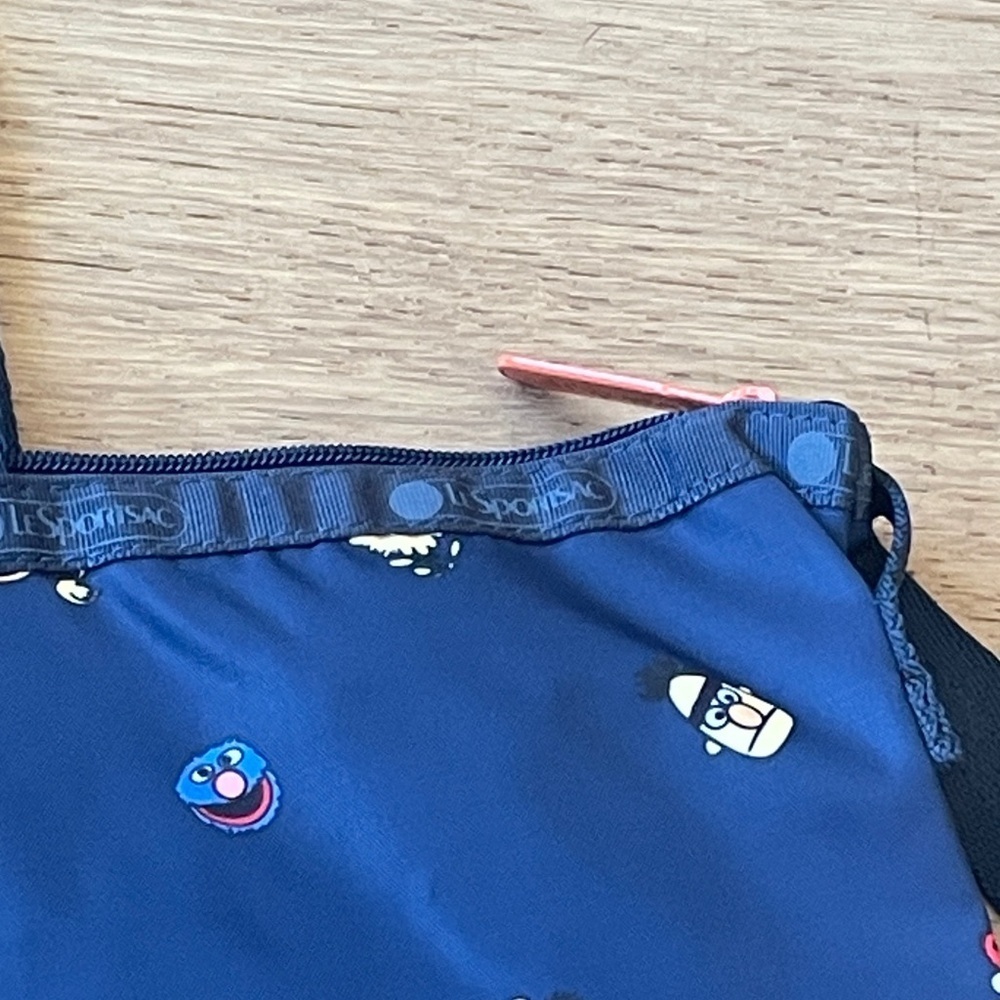 LeSportsac Navy Tote with Sesame Street Characters - Picture 5 of 6